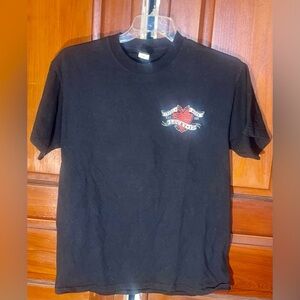 Lucky 13 Men’s Sexy Redhead Girl T-Shirt. Size Medium